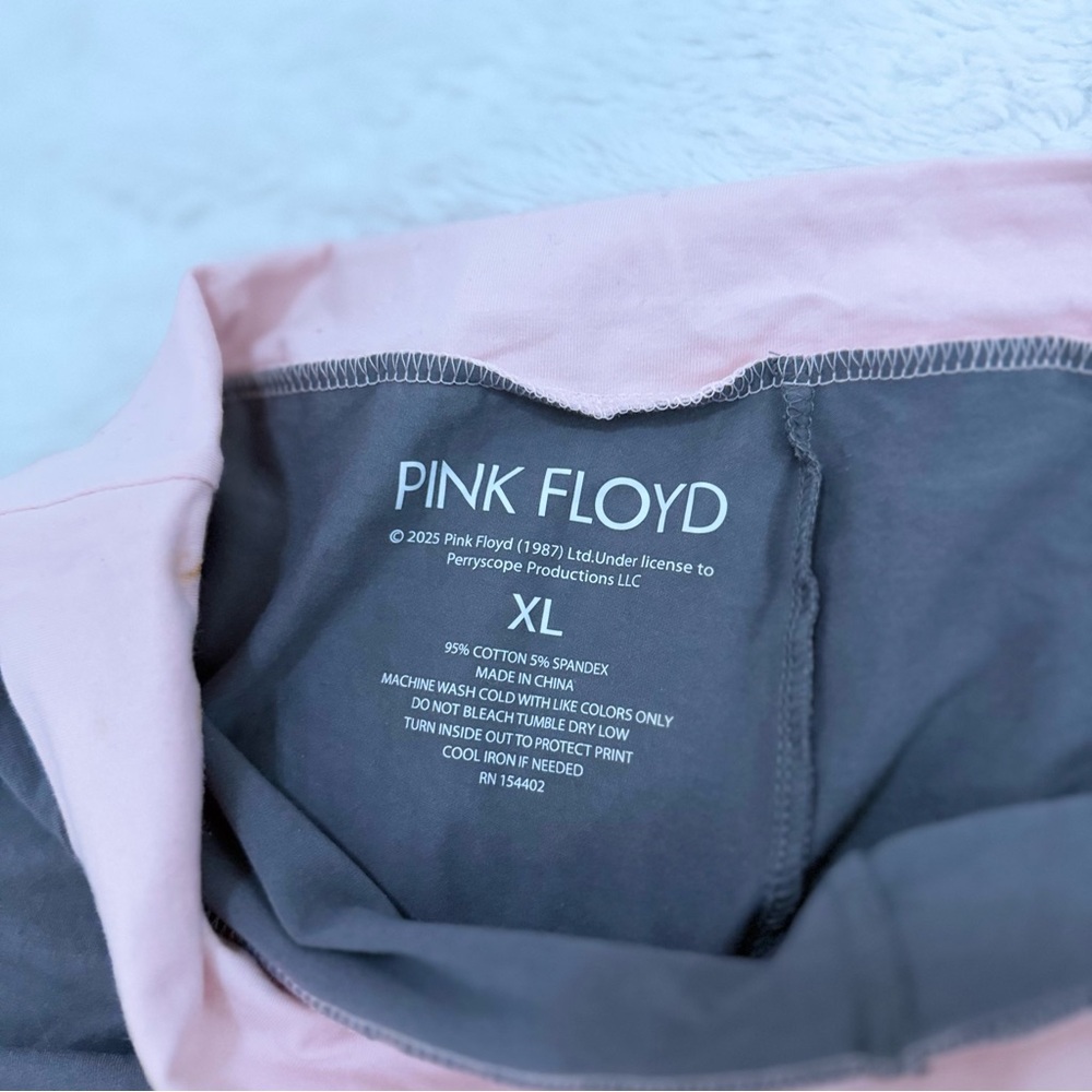 Pink Floyd Gray and Pink Lounge Shorts - Picture 3 of 3